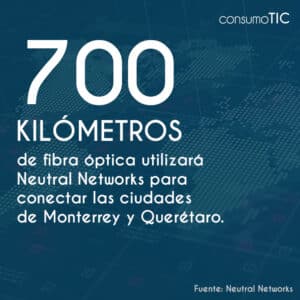 700 kilómetros de fibra óptica utilizará Neutral Networks para conectar las ciudades de Monterrey y Querétaro